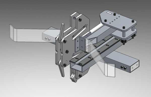 CAD model of our Hatch Panel mechanism